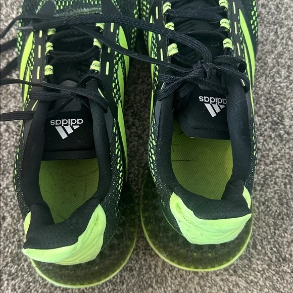 Adidas Men's Black and Neon Green Athletic Shoes size 13 - Picture 6 of 7